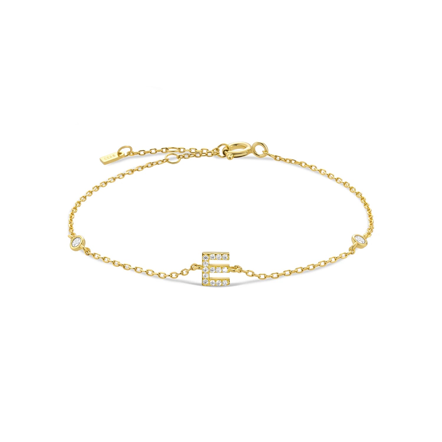 Radiant Initials CZ Monogram Bracelet