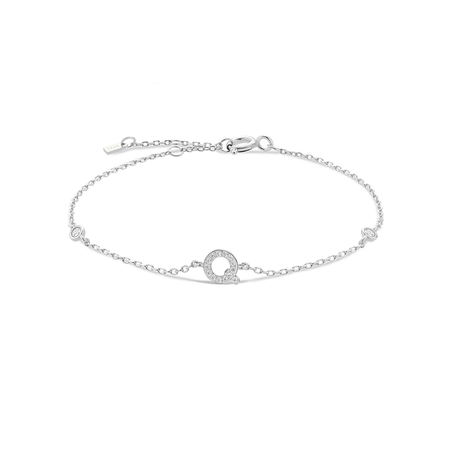Radiant Initials CZ Monogram Bracelet