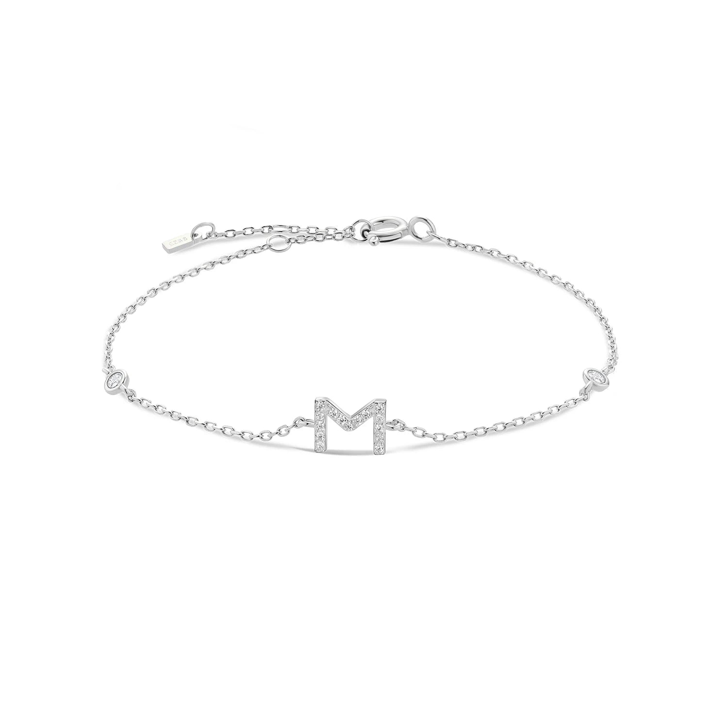 Radiant Initials CZ Monogram Bracelet