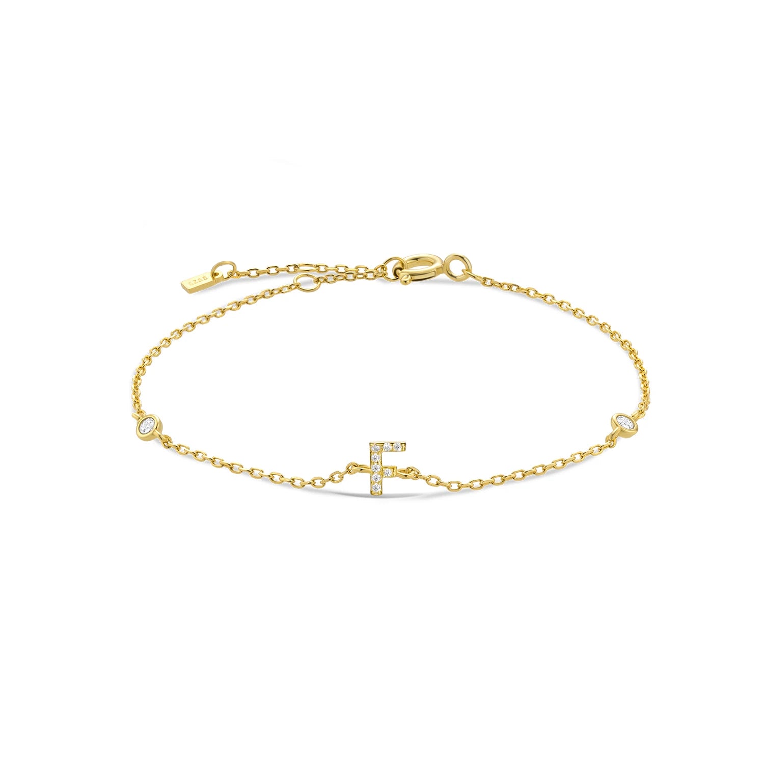 Radiant Initials CZ Monogram Bracelet