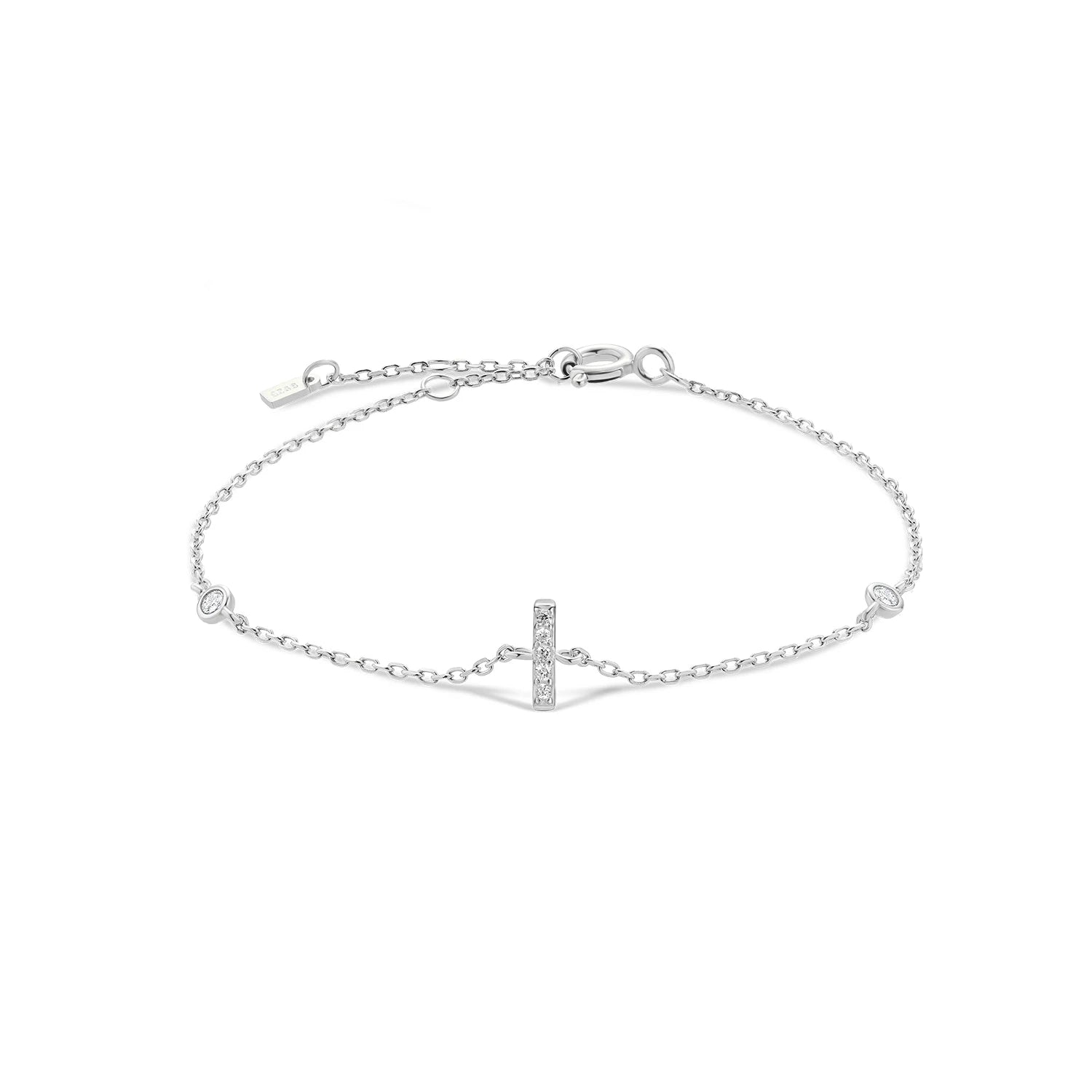 Radiant Initials CZ Monogram Bracelet