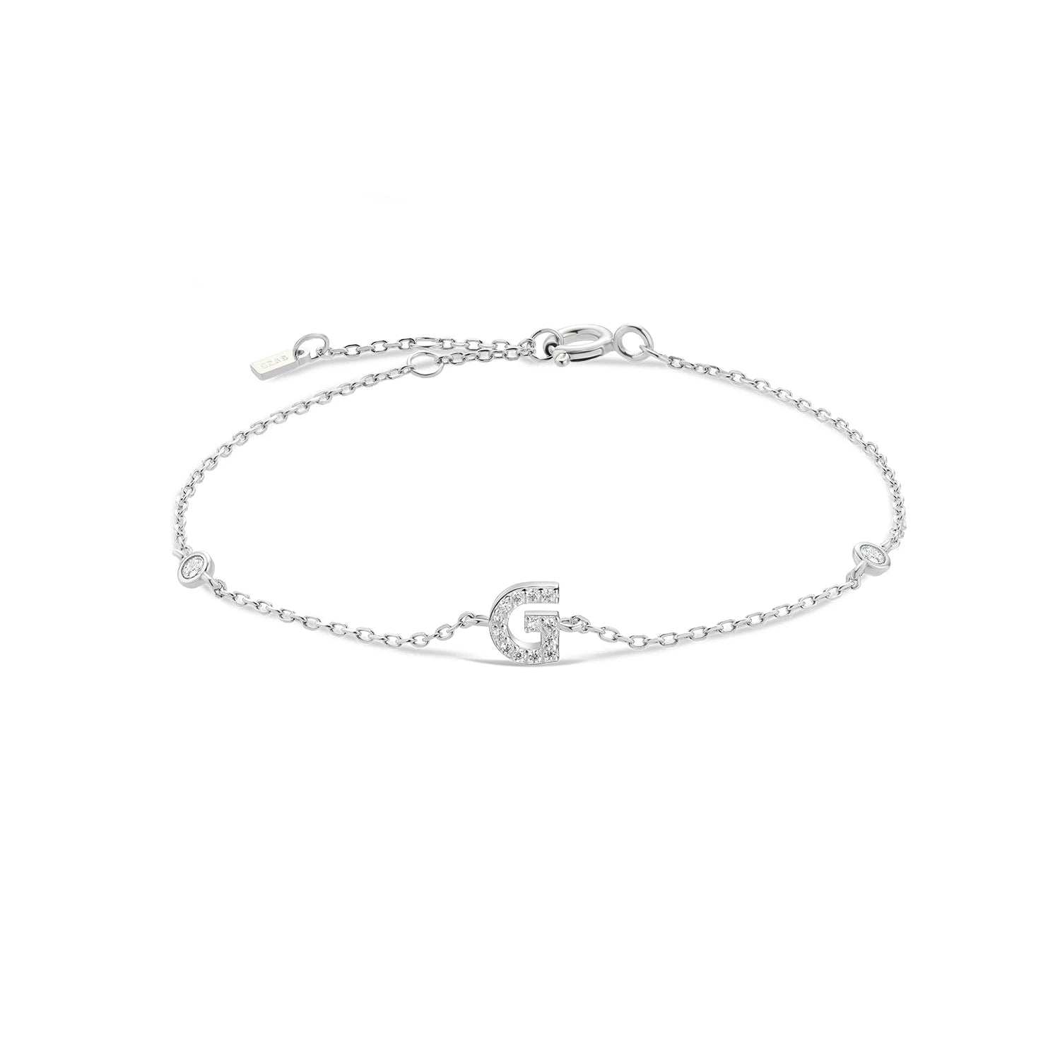 Radiant Initials CZ Monogram Bracelet