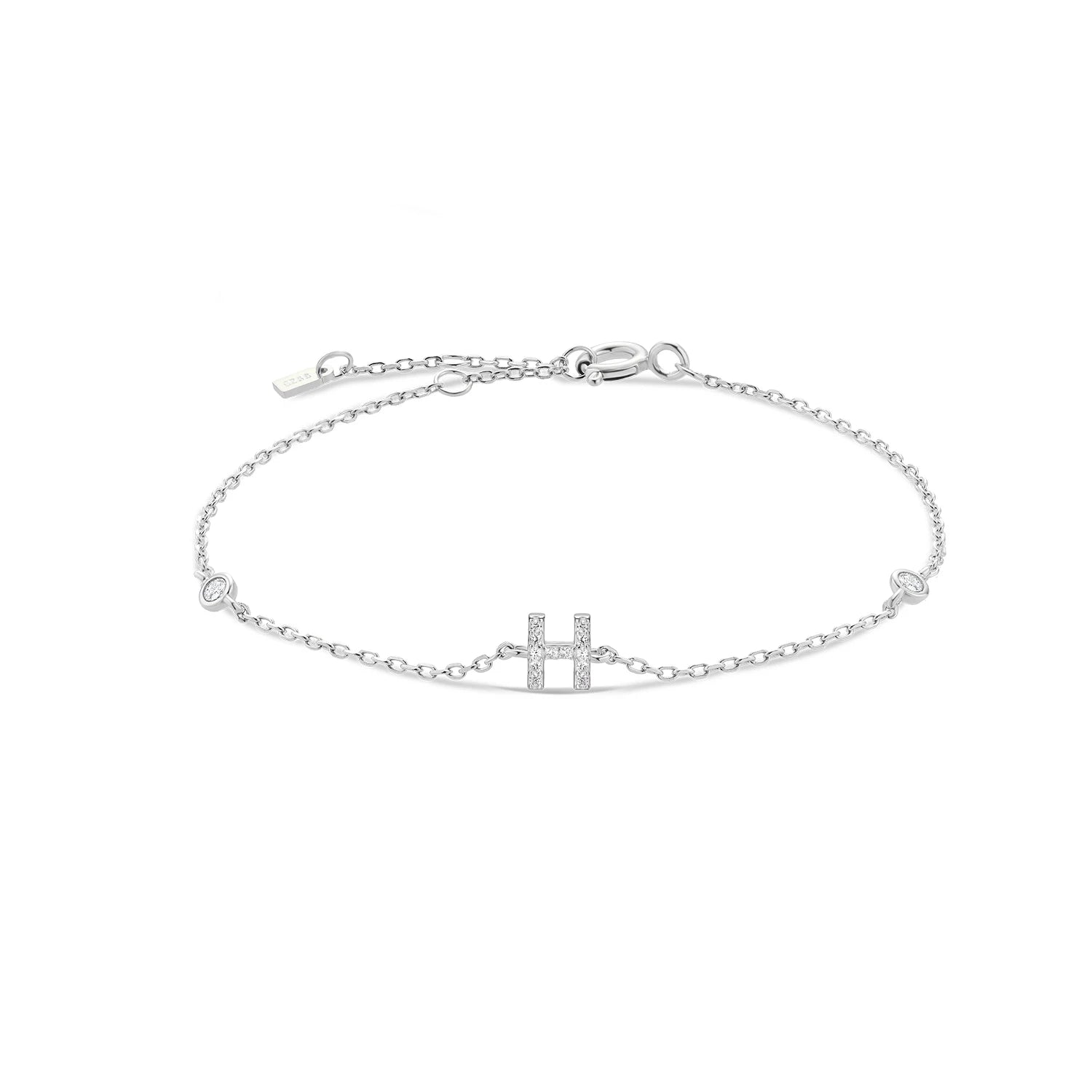 Radiant Initials CZ Monogram Bracelet