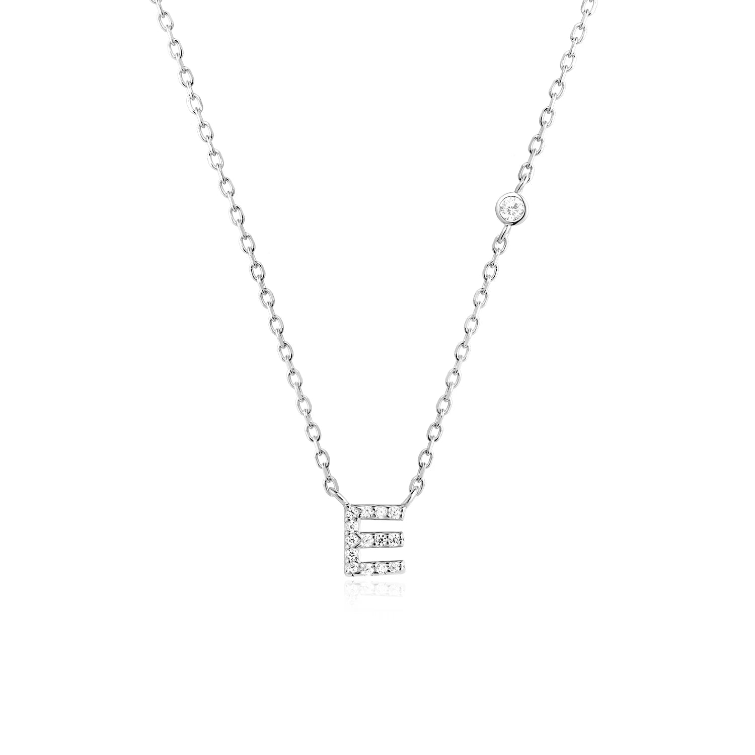 Shining Letter Charm Necklace