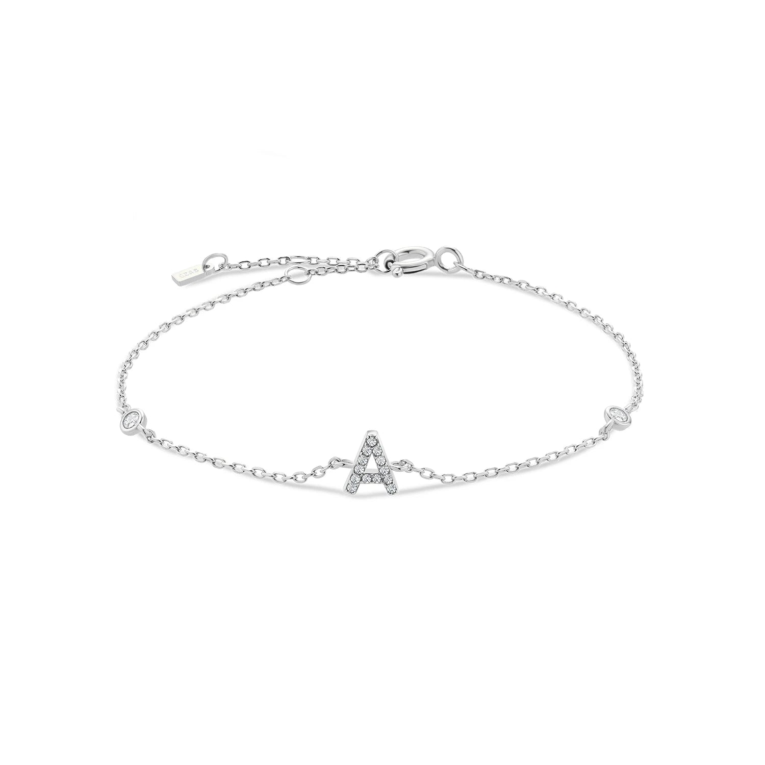Radiant Initials CZ Monogram Bracelet