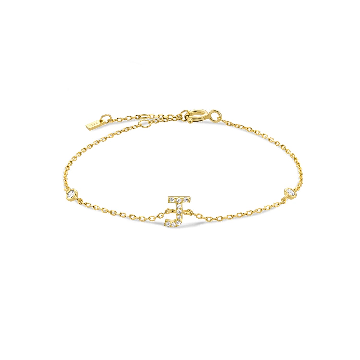 Radiant Initials CZ Monogram Bracelet