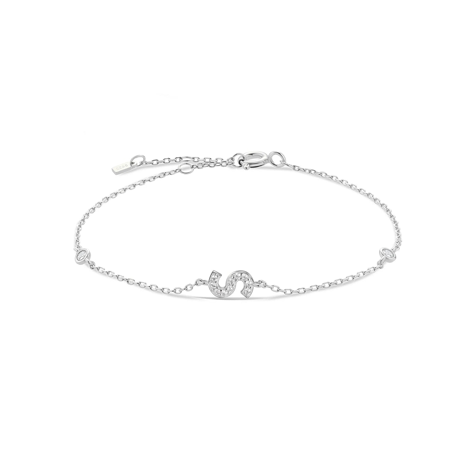 Radiant Initials CZ Monogram Bracelet