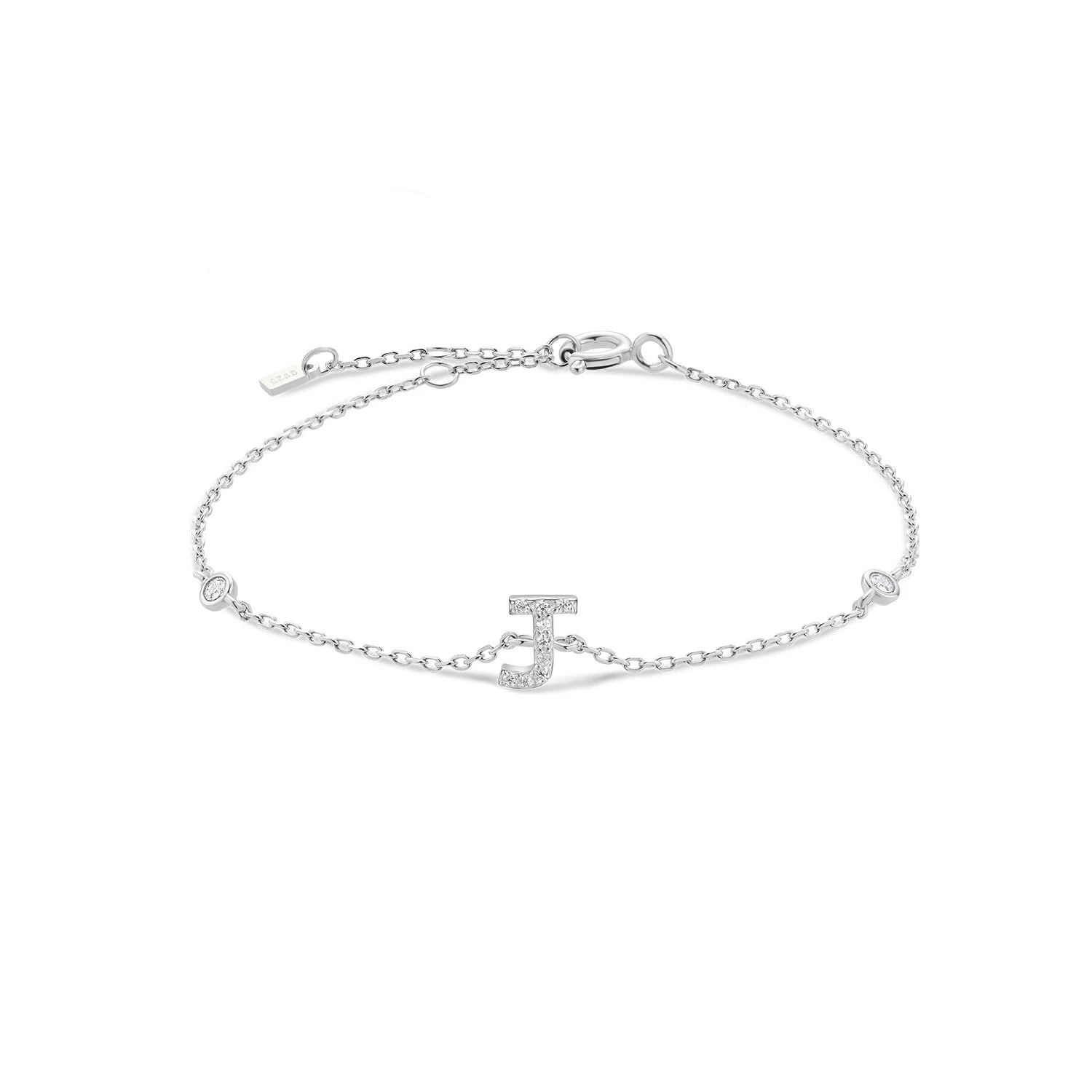 Radiant Initials CZ Monogram Bracelet
