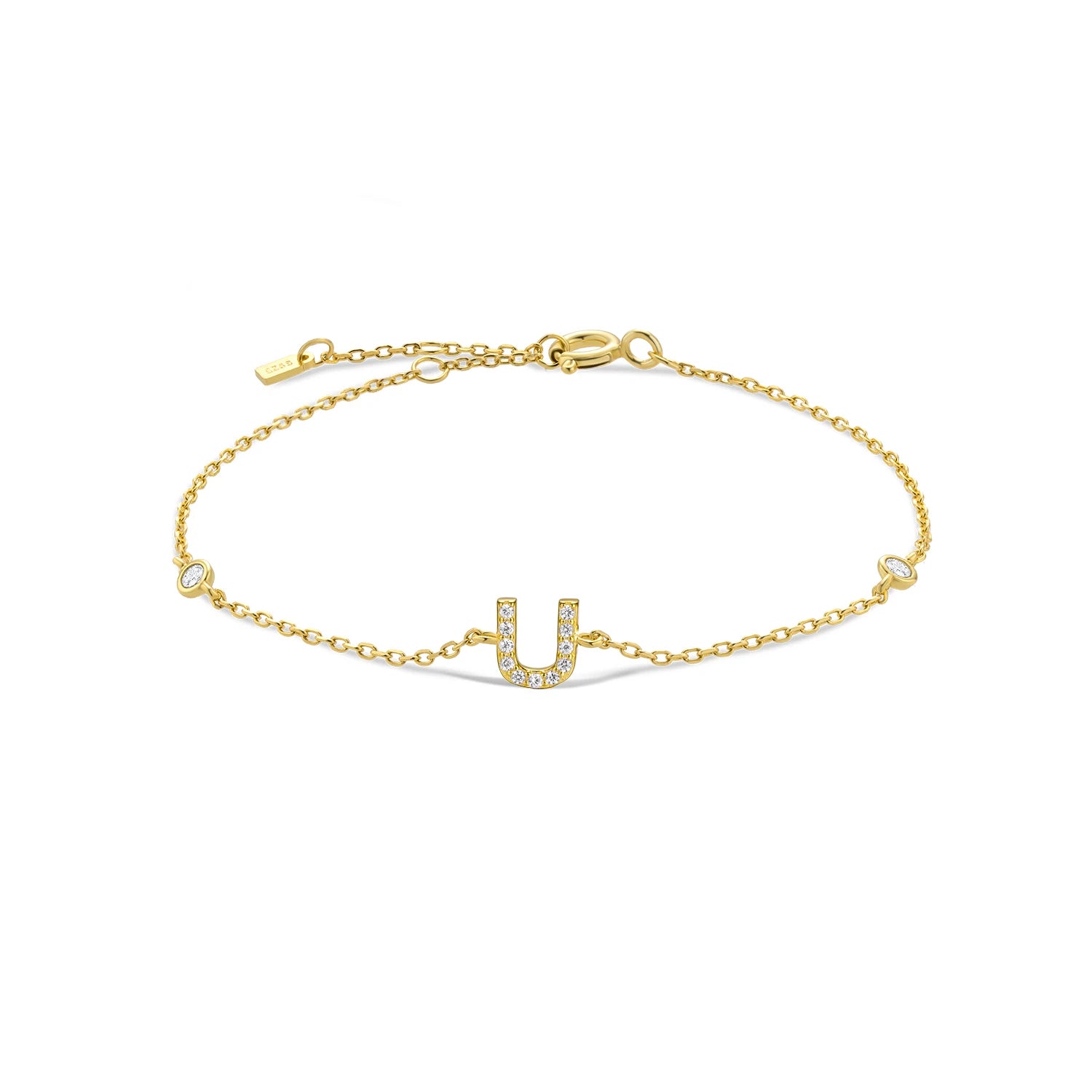 Radiant Initials CZ Monogram Bracelet
