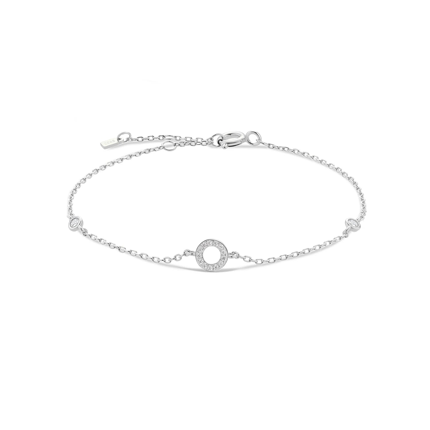 Radiant Initials CZ Monogram Bracelet