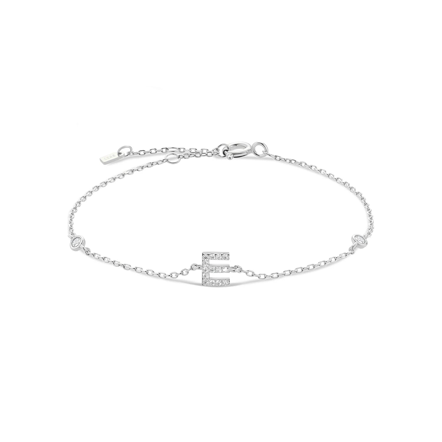 Radiant Initials CZ Monogram Bracelet