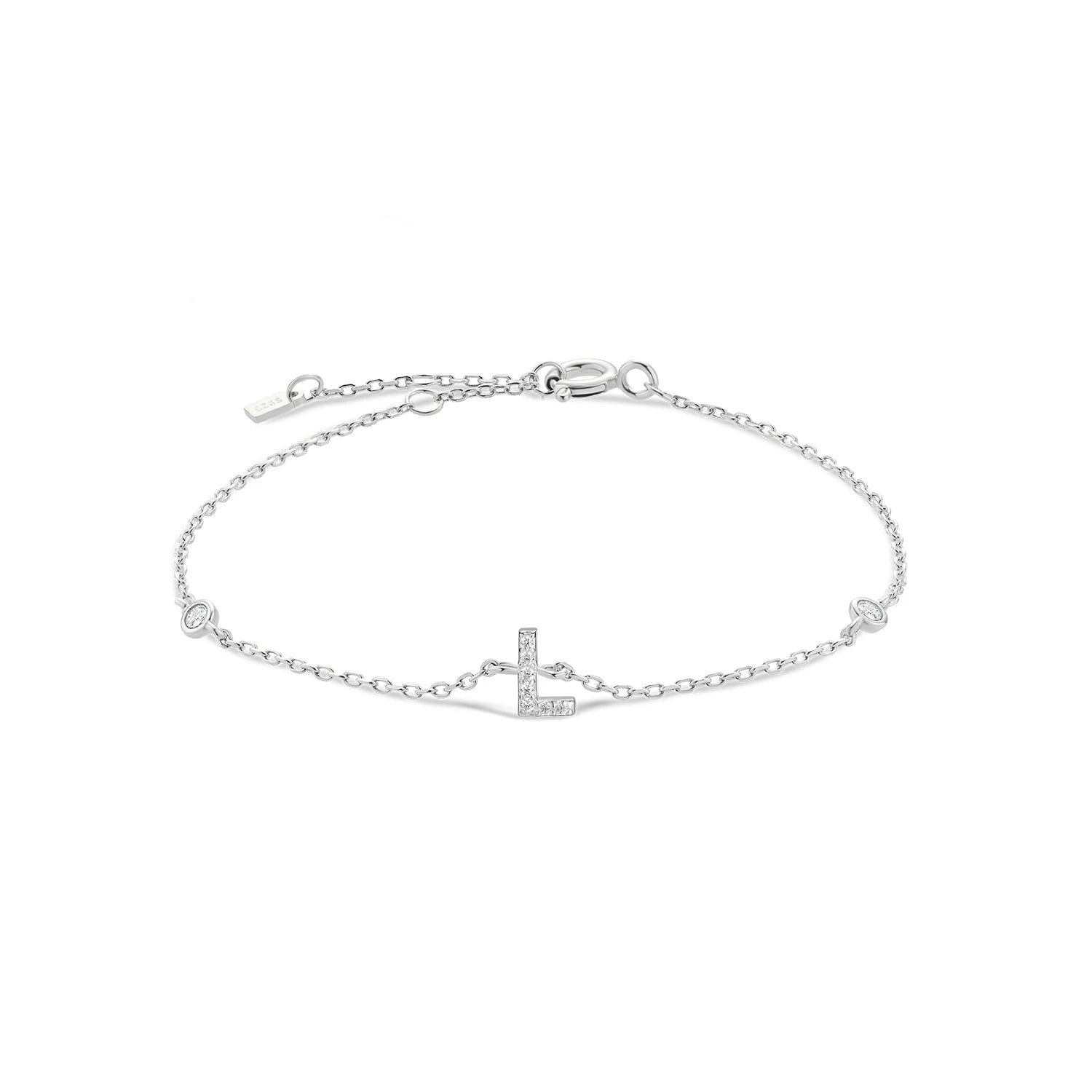 Radiant Initials CZ Monogram Bracelet