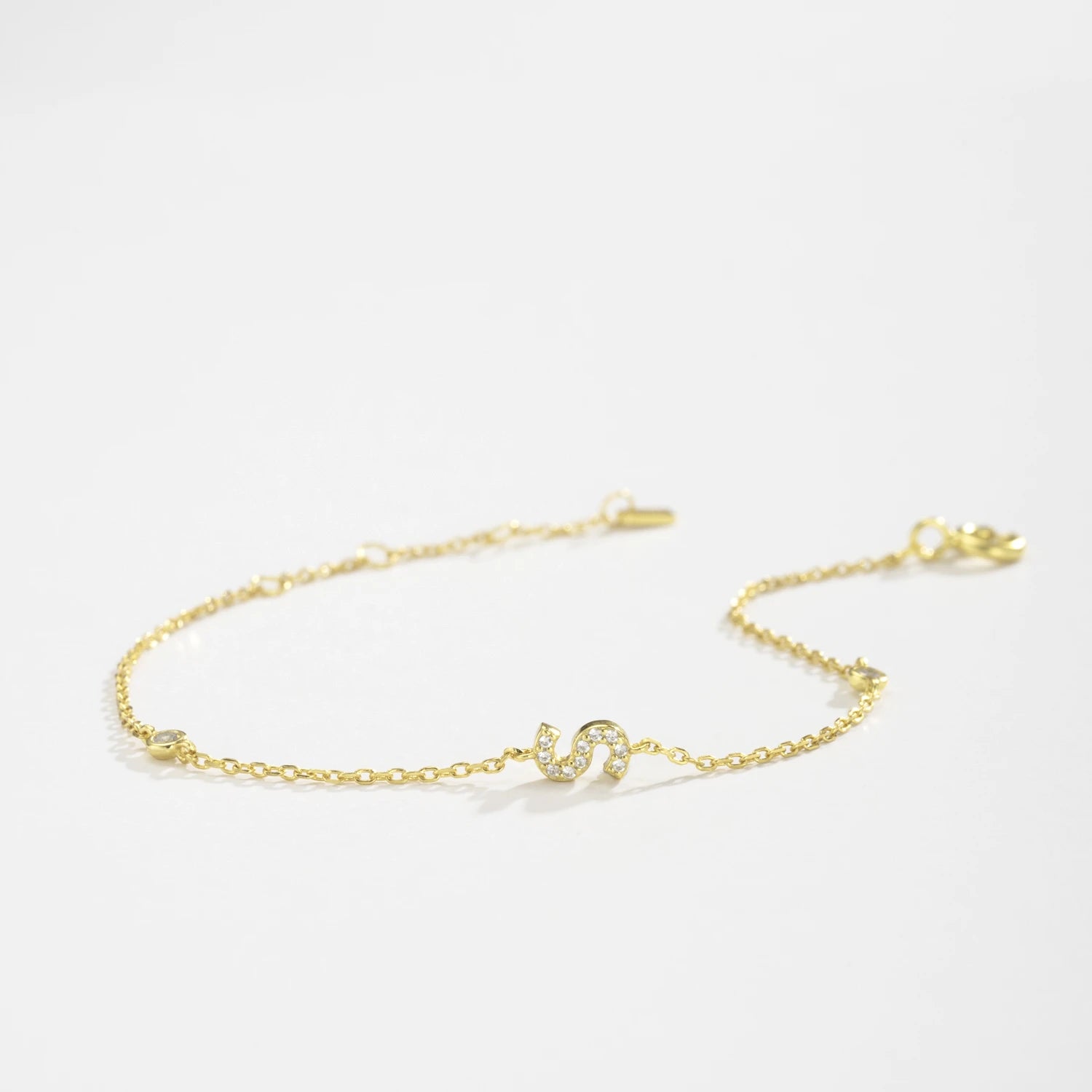 Radiant Initials CZ Monogram Bracelet