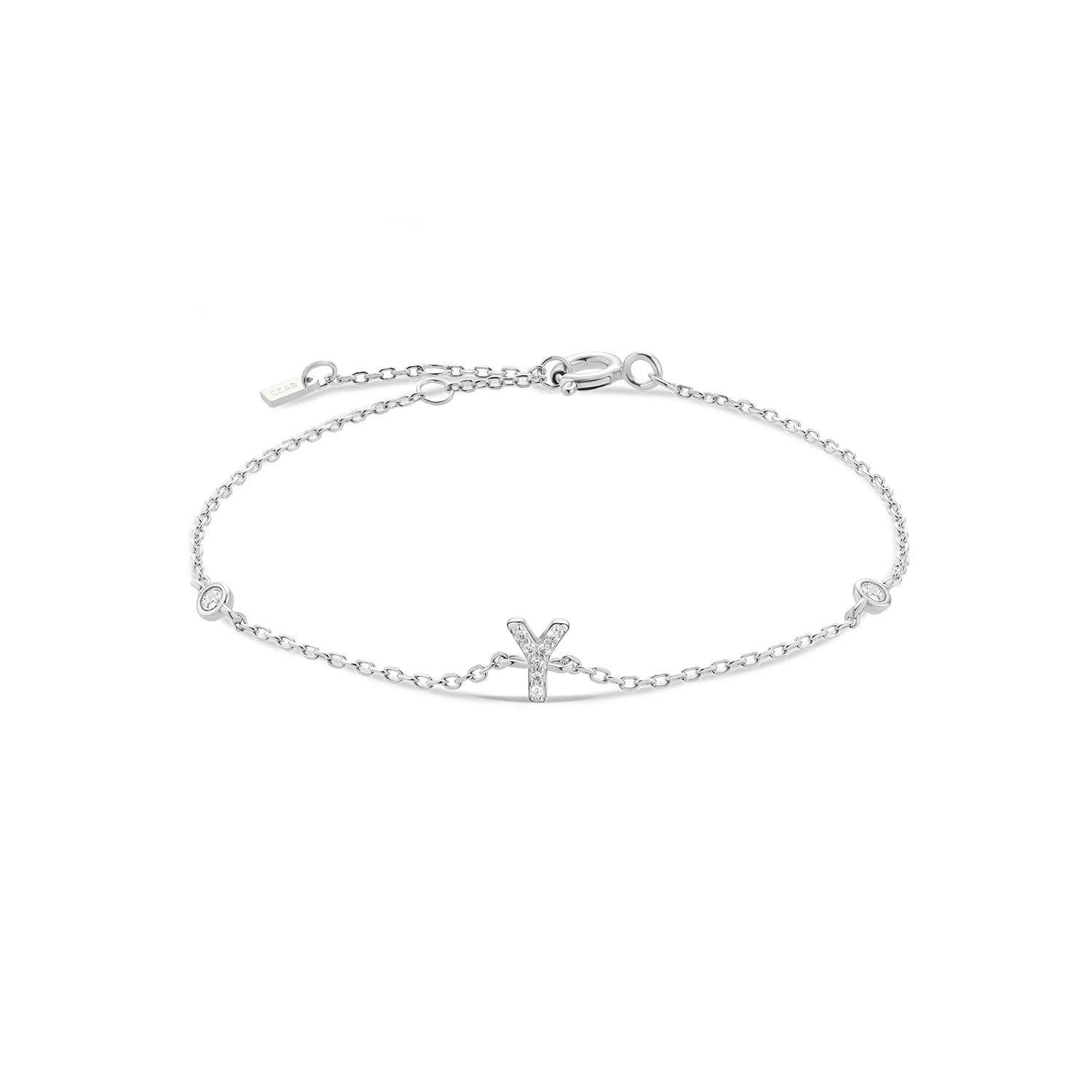 Radiant Initials CZ Monogram Bracelet