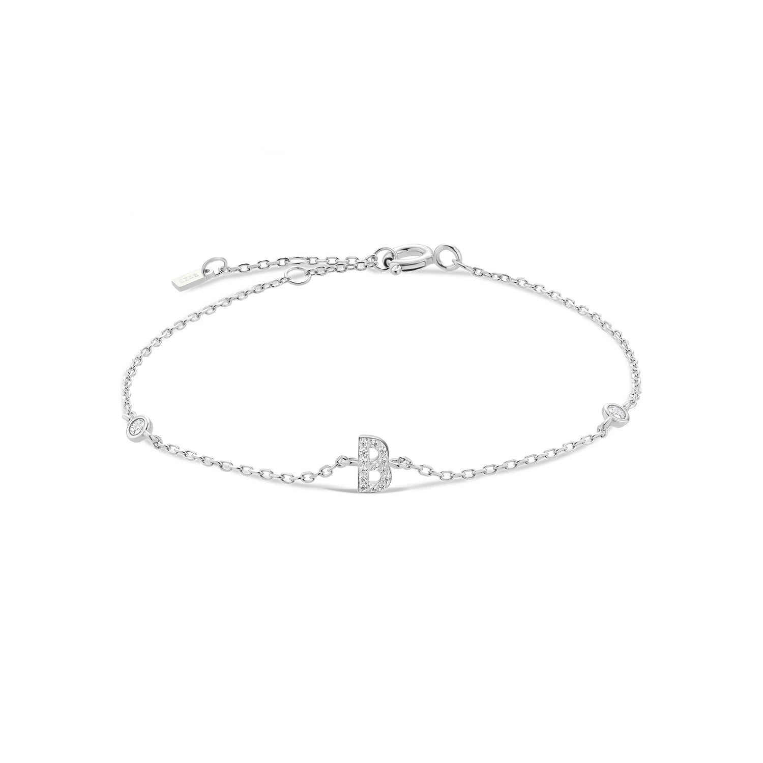 Radiant Initials CZ Monogram Bracelet