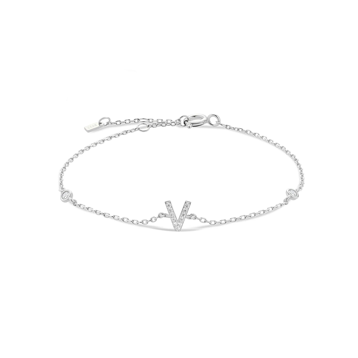 Radiant Initials CZ Monogram Bracelet