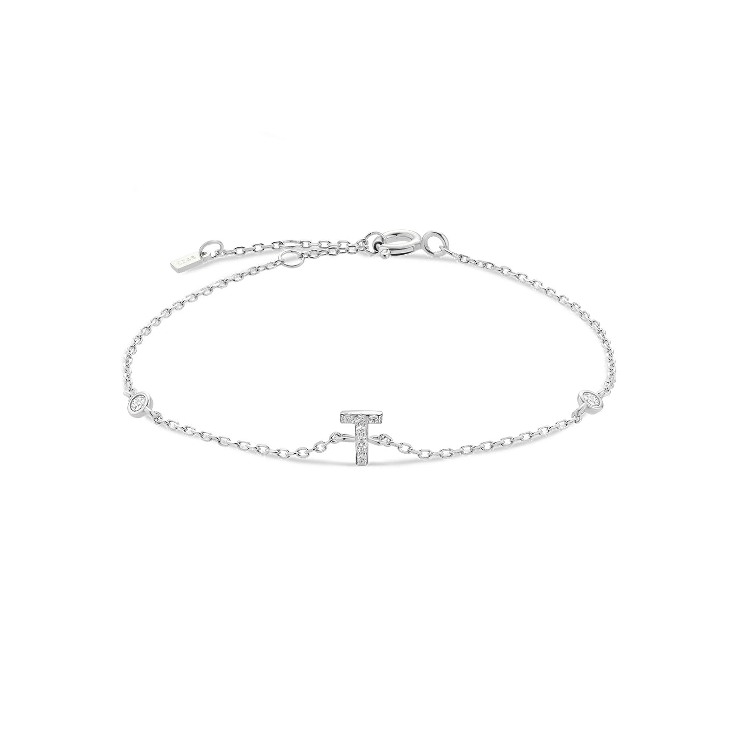 Radiant Initials CZ Monogram Bracelet