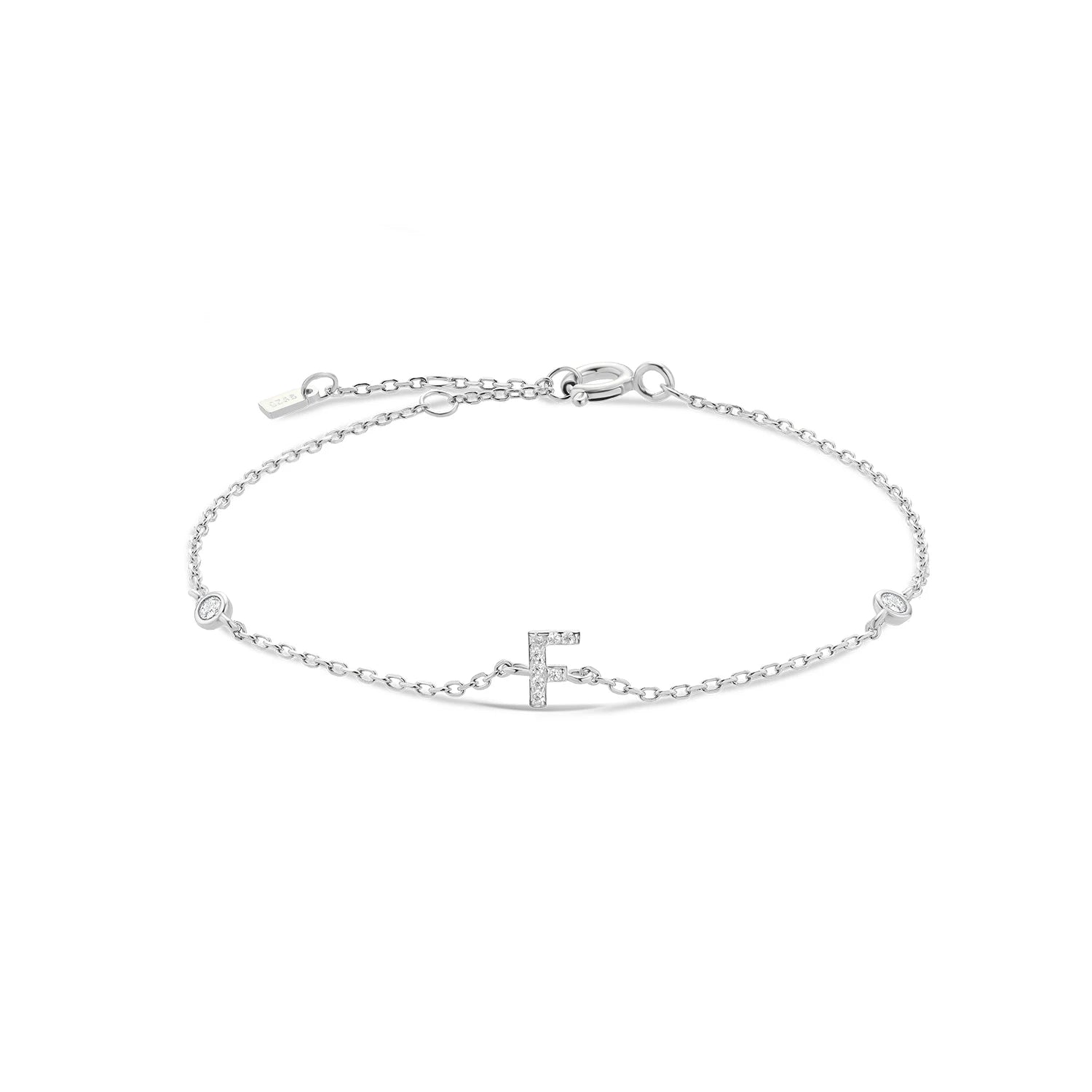 Radiant Initials CZ Monogram Bracelet