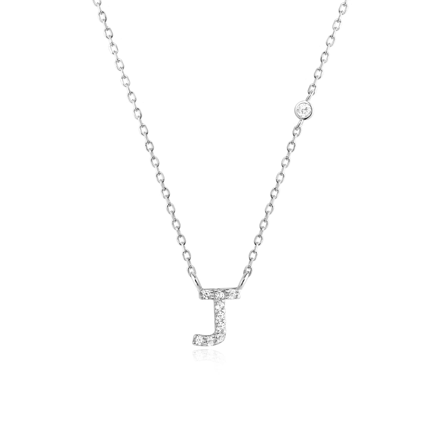 Shining Letter Charm Necklace